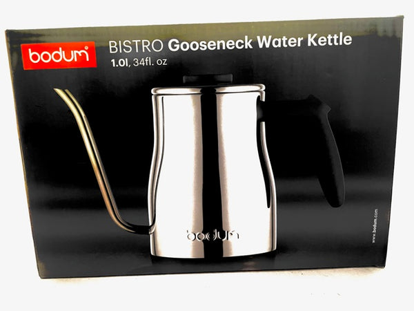 Bodum Bistro Gooseneck Stovetop Water Kettle, 34 Ounce Color: Black